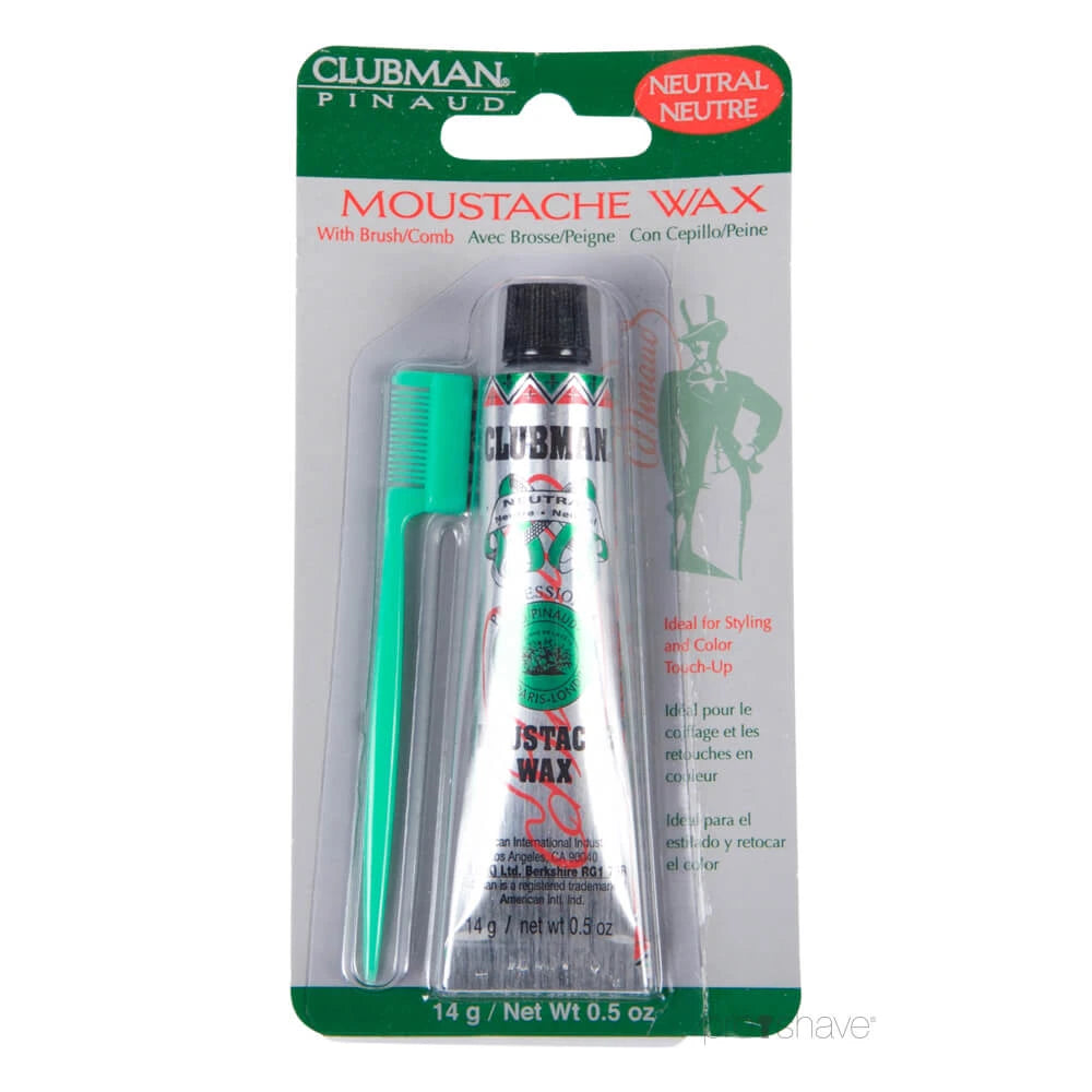 Moustache Wax in tube, Neutral, 14 gr.