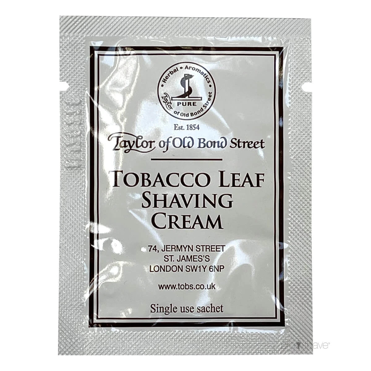 Shaving cream, Tobacco Leaf, 5 ml, SAMPLE