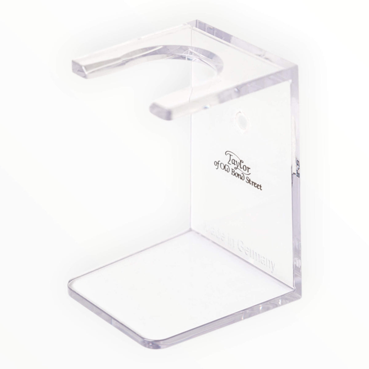 Shaving Brush Holder, Clear plastic