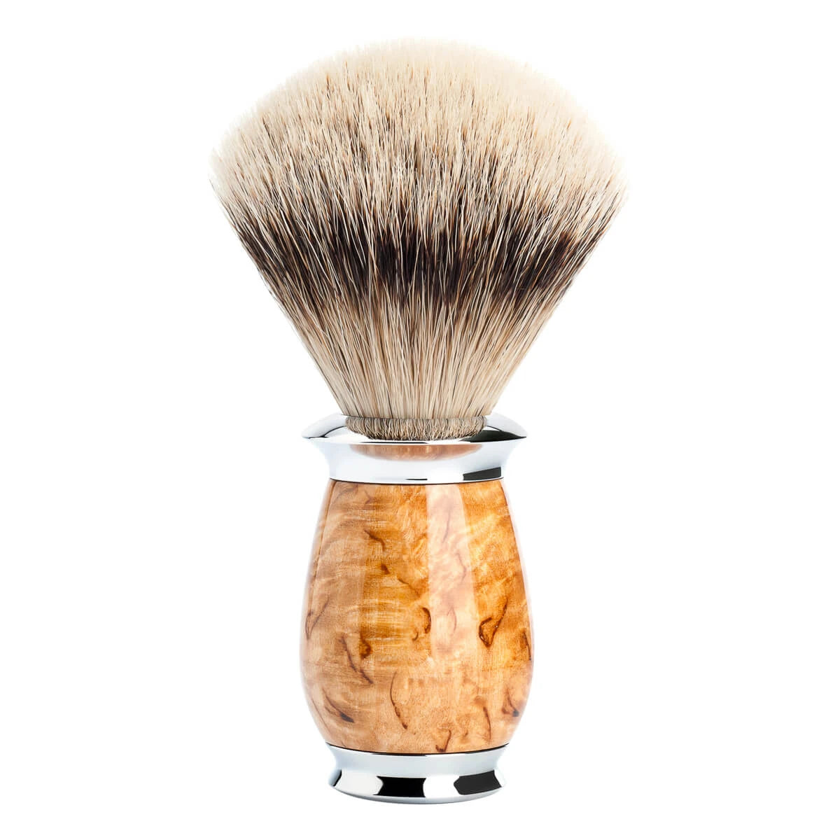 Silvertip shaving brush, 21 mm, Purist, Karelian burl birch