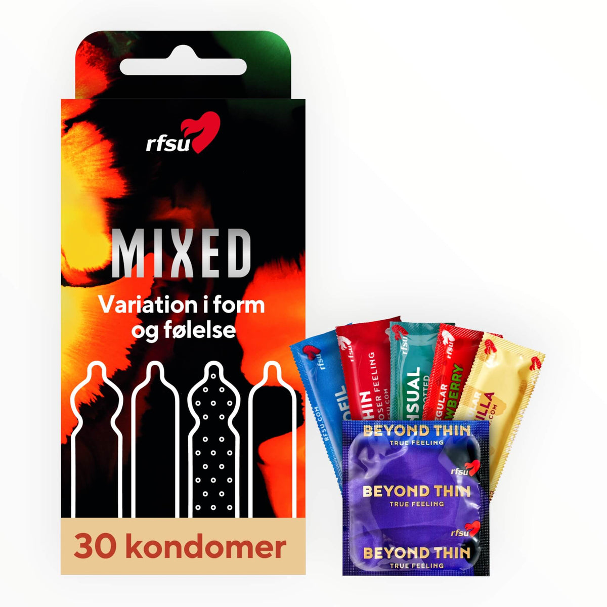 Assorted Condoms, 30-pack