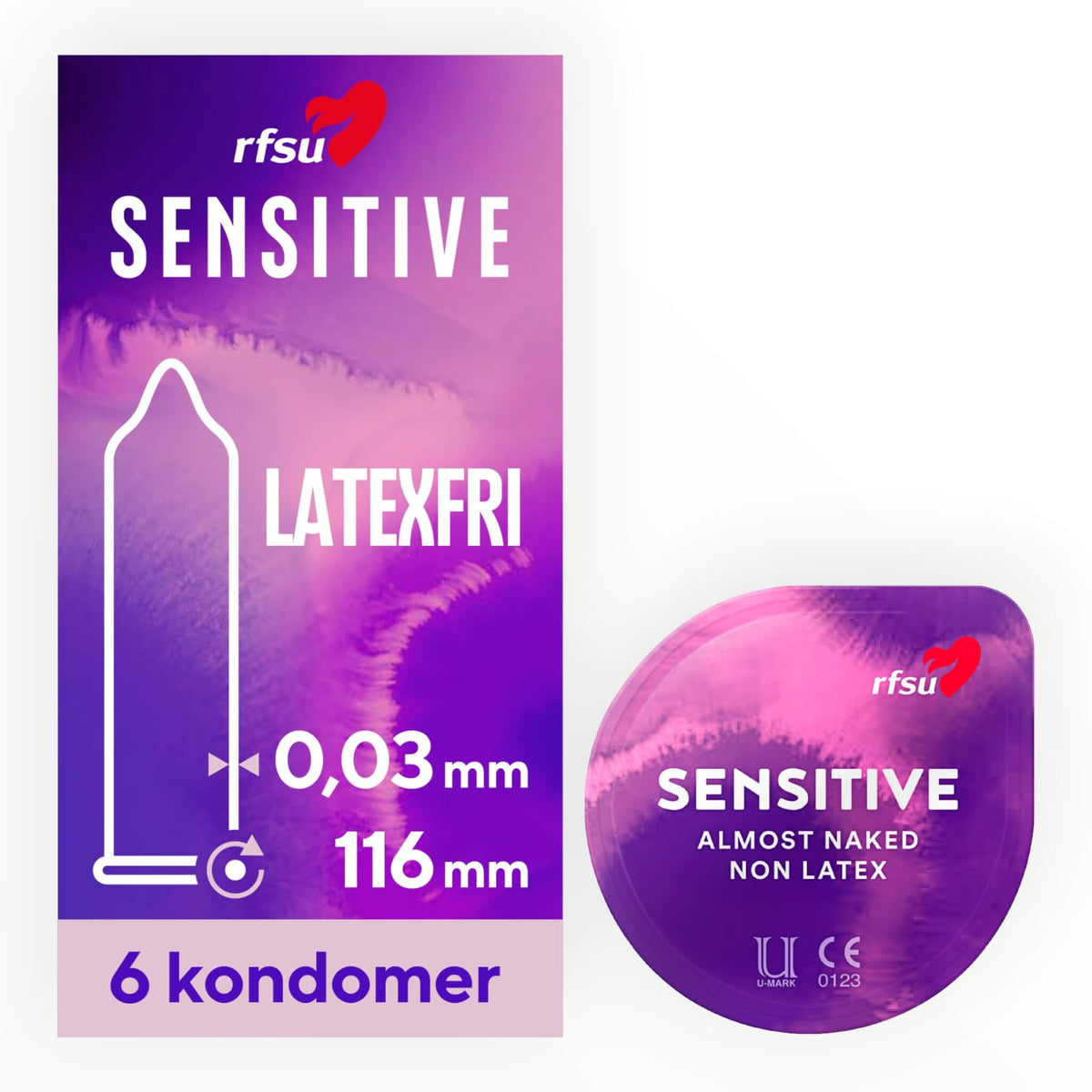 Sensitive Condoms, 6-pack
