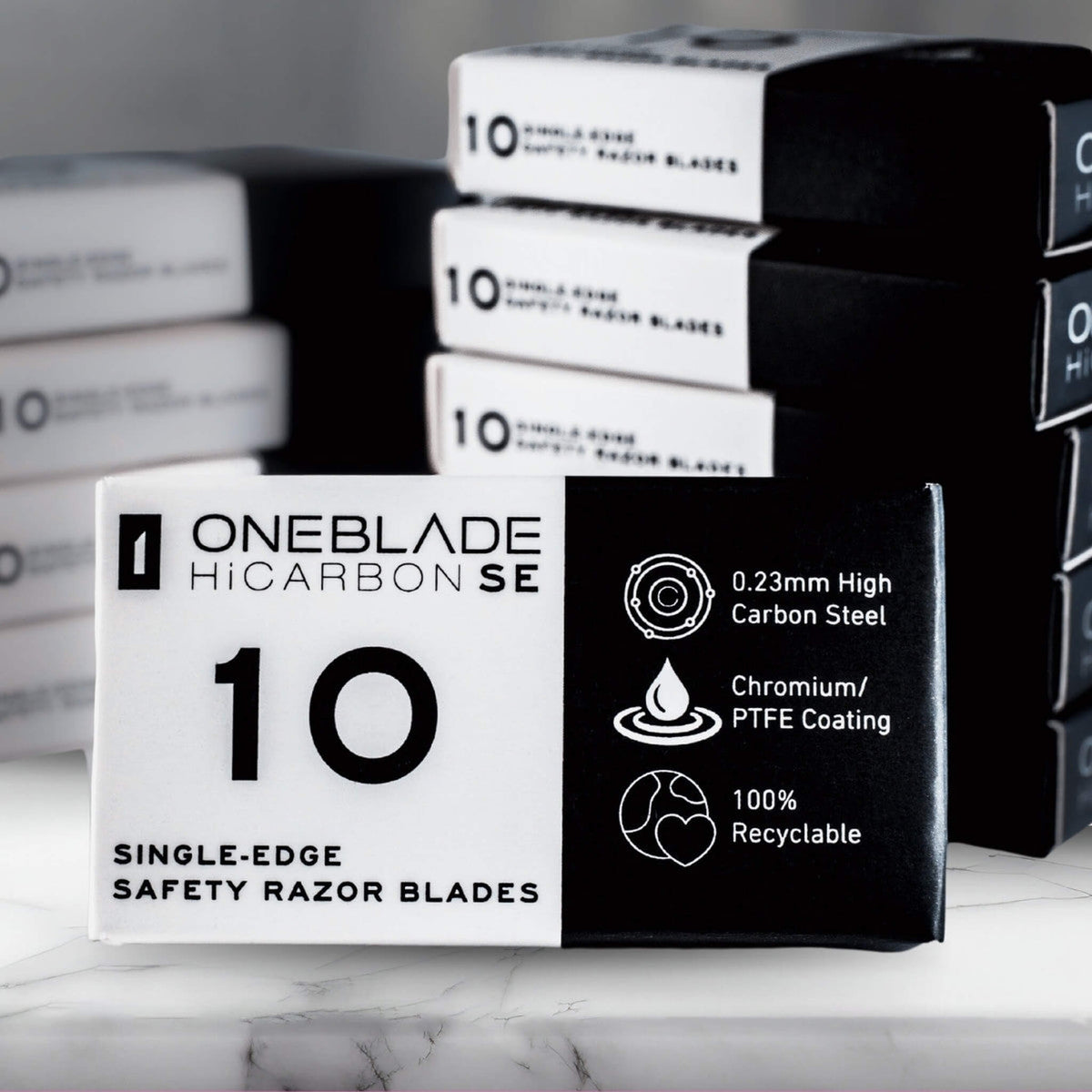 HiCarbon SE Single Edge Razor Blades, 10 pcs.