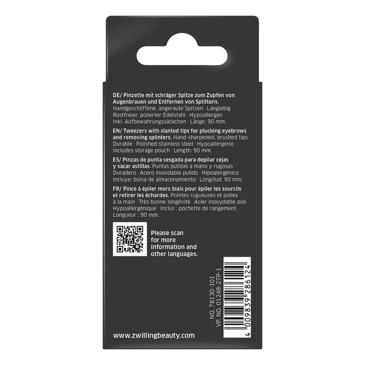 Tweezers, Oblique