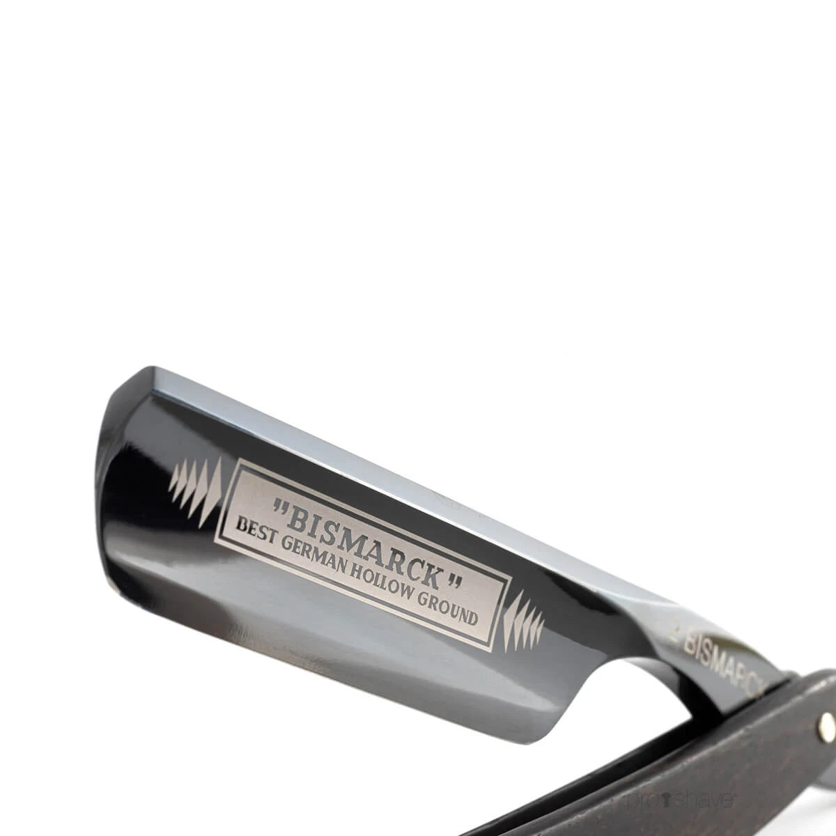 Straight Razor 6/8, Round nose, Bismarck, Black & Ebony