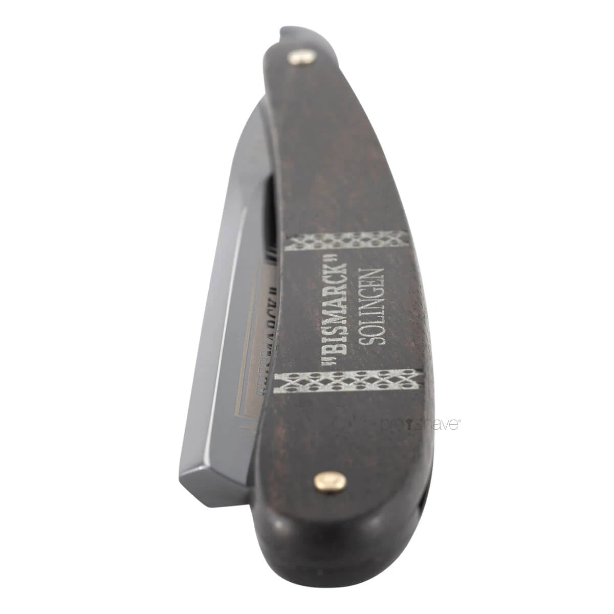 Straight Razor 6/8, Round nose, Bismarck, Black & Ebony
