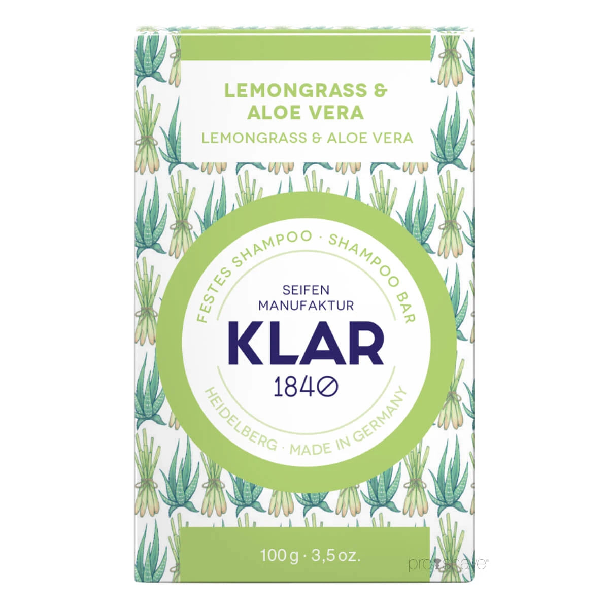 Shampoo Bar, Lemongrass & Aloe Vera, 100 gr.