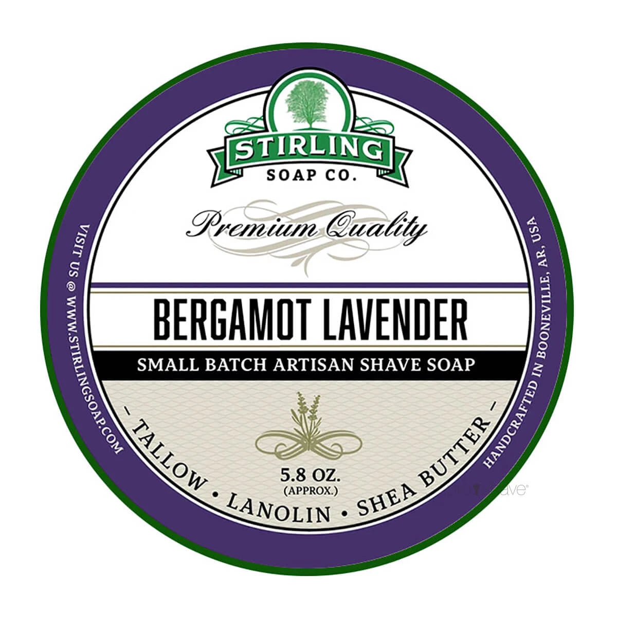 Shaving soap, Bergamot Lavender, 170 ml.