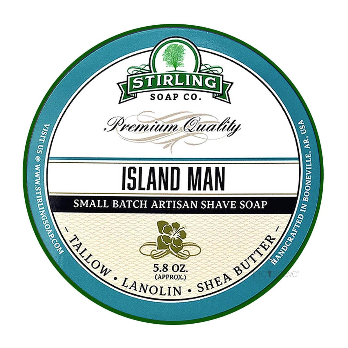 Shaving soap, Island Man, 170 ml.