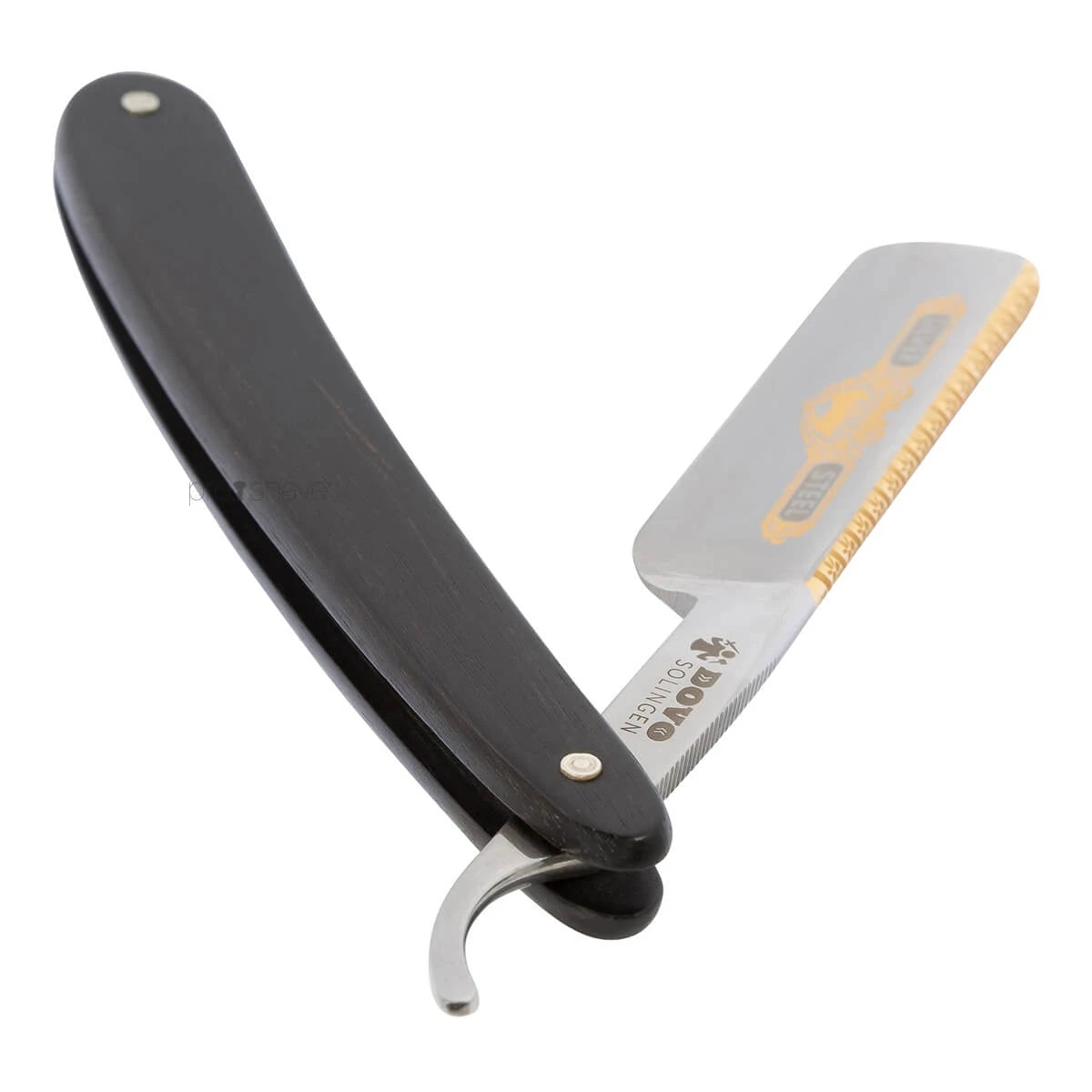 Straight Razor 5/8, Round nose, Prima, Ebony