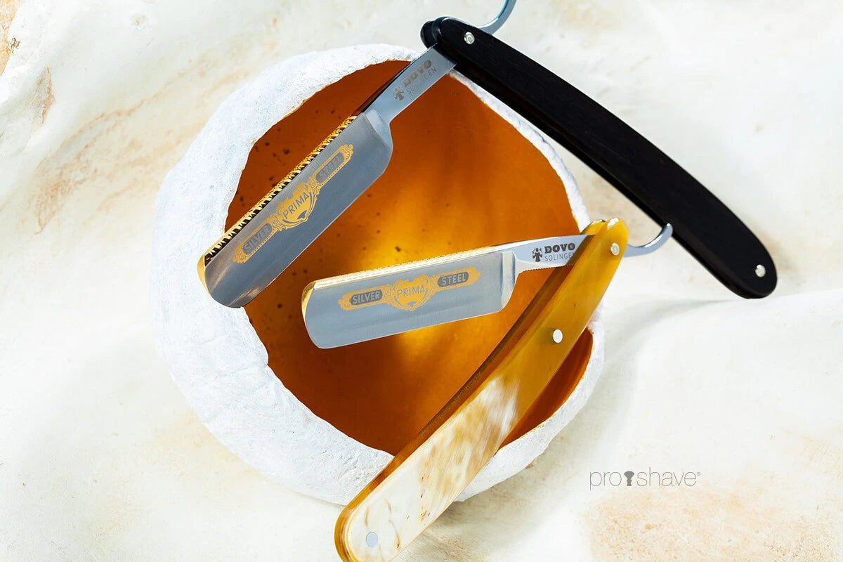 Straight Razor 5/8, Round nose, Prima, Ebony