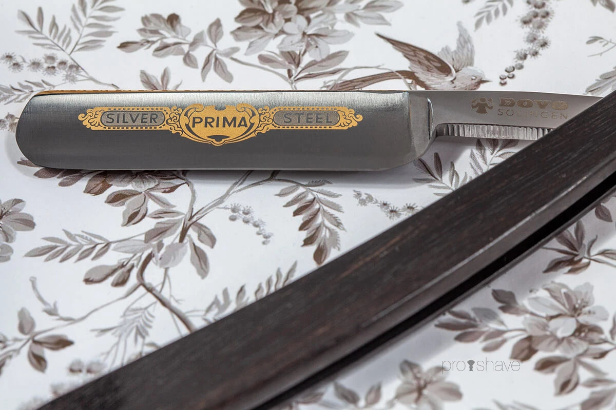 Straight Razor 5/8, Round nose, Prima, Ebony