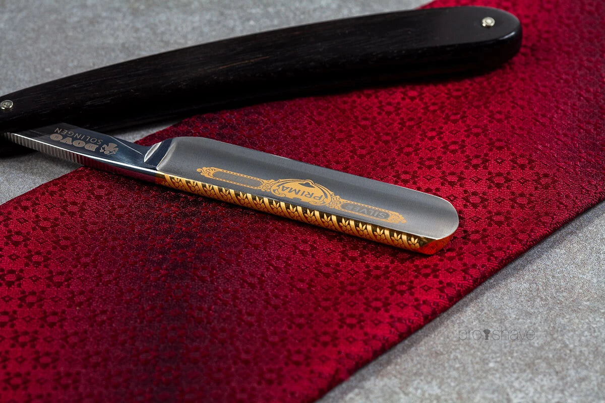 Straight Razor 5/8, Round nose, Prima, Ebony