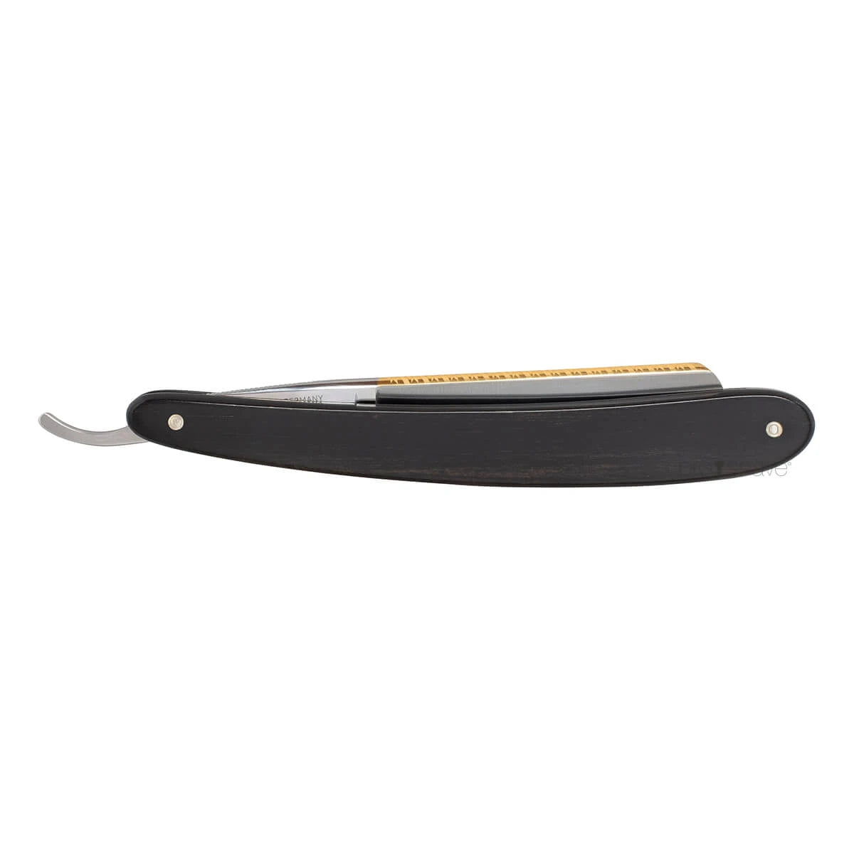 Straight Razor 5/8, Round nose, Prima, Ebony