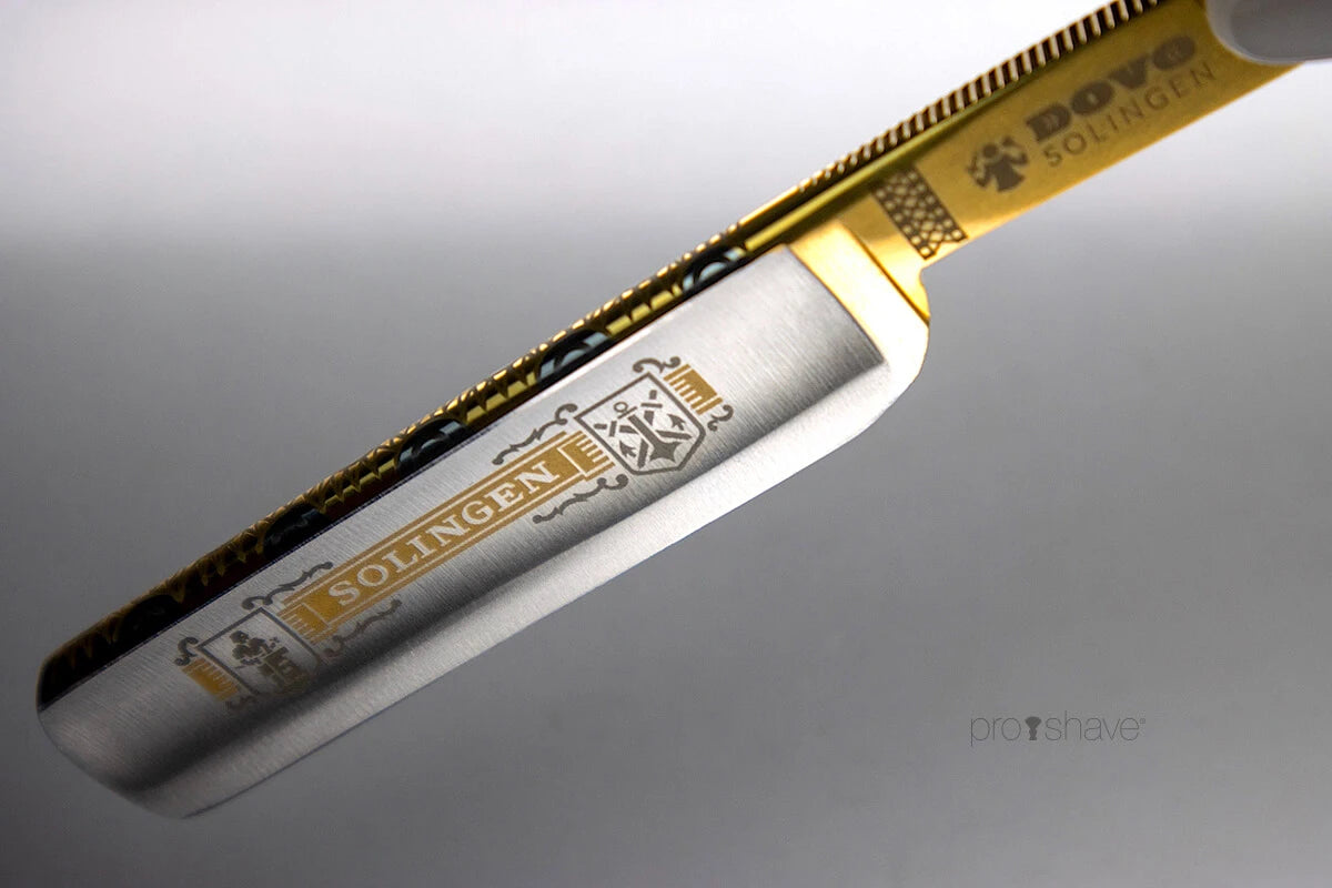 Straight Razor 5/8, Round nose, Solingen, Mother of Pearl