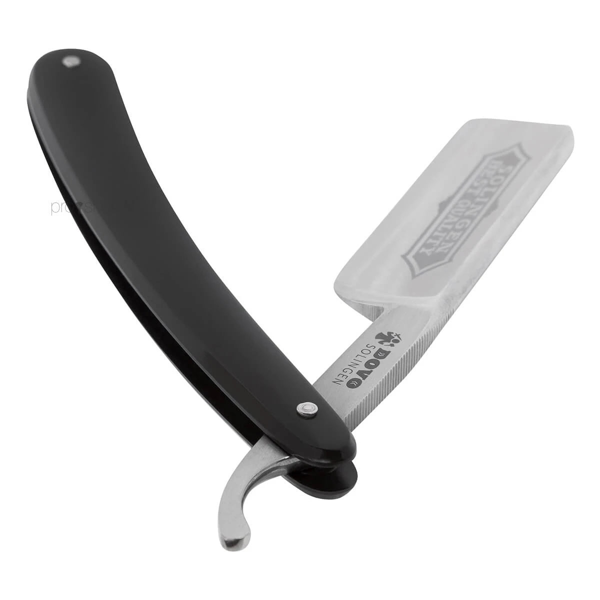 Straight Razor 6/8, Round nose, Best Quality, Black