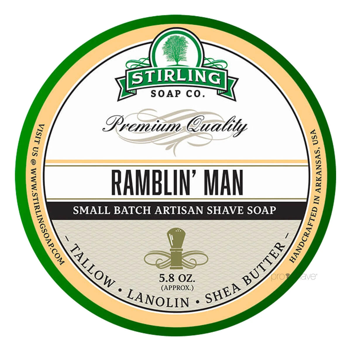 Shaving soap, Ramblin' Man, 170 ml.
