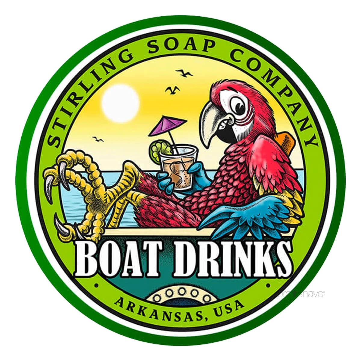 Shaving soap, Boat Drinks, 170 ml.