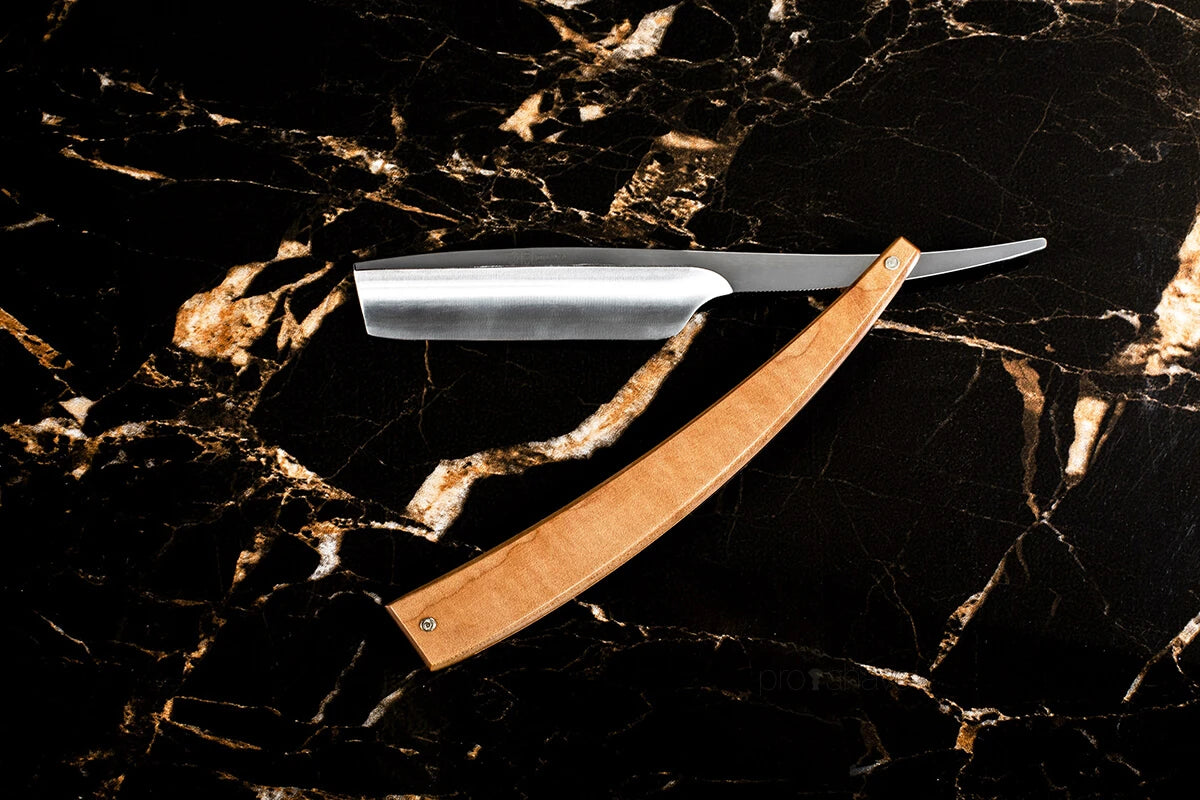 Straight Razor 5/8, Inverted Turkish Point, EDO, Maple
