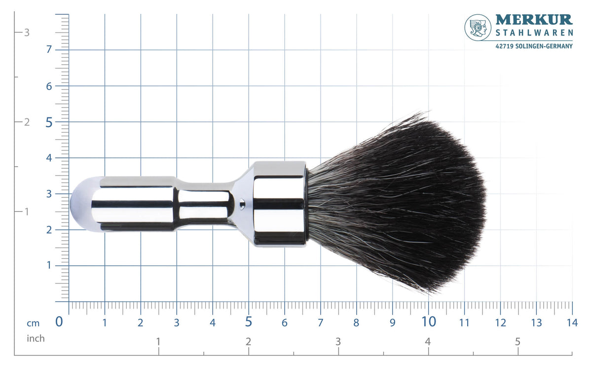 Futur Shaving Brush, Black Fibre, Chrome