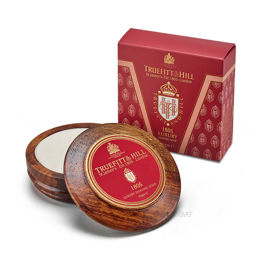 Shaving soap in wooden bowl, 1805, 99 gr.