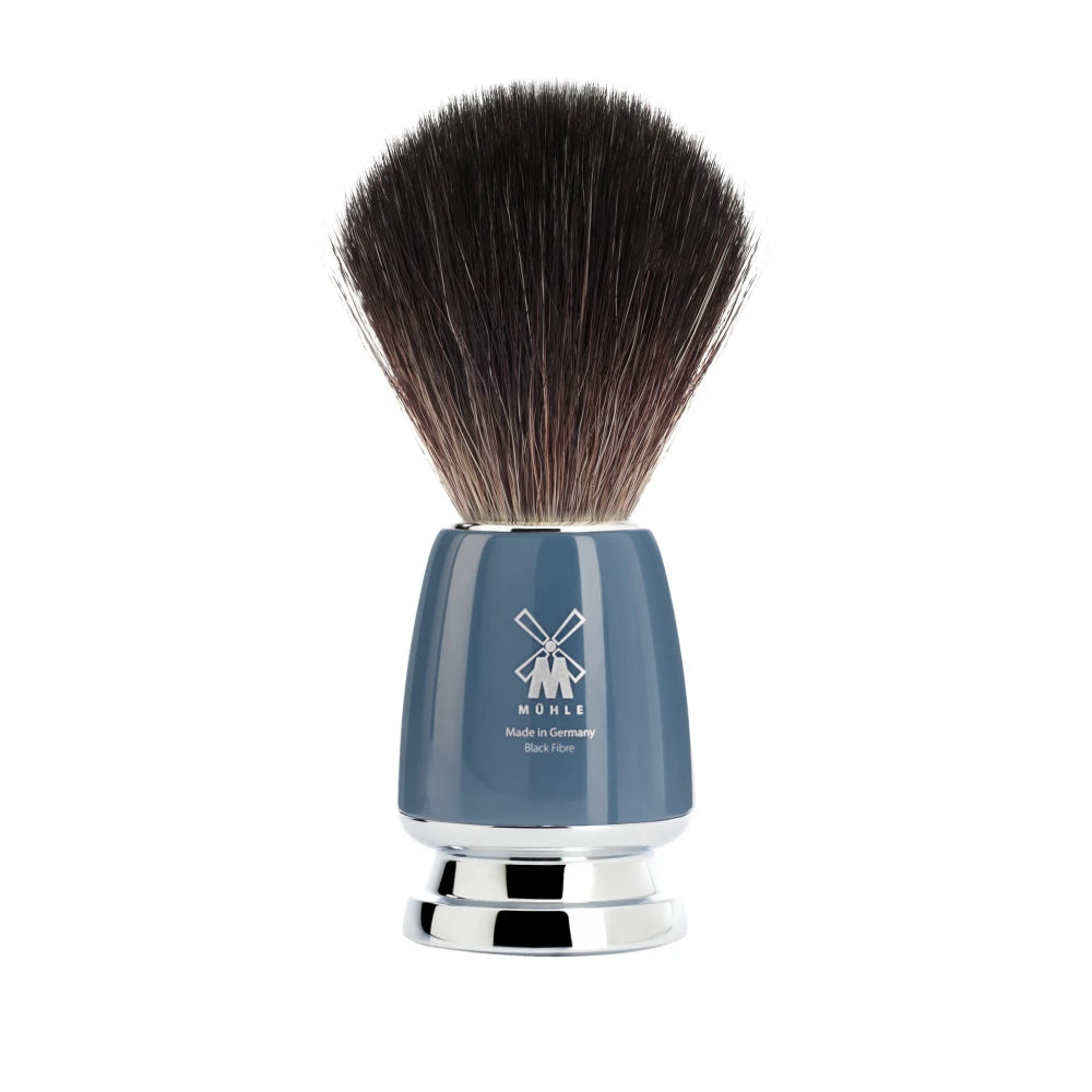 Black Fibre Shaving Brush, 21 mm, Rytmo, Petrol blue