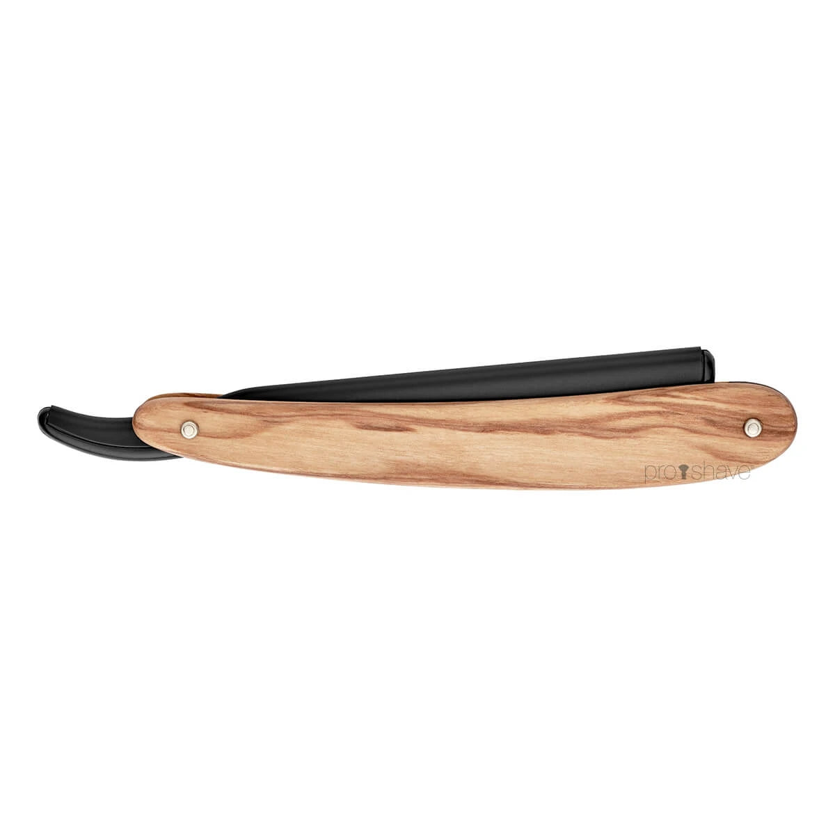 Shavette, Black Aluminum and Olive Wood
