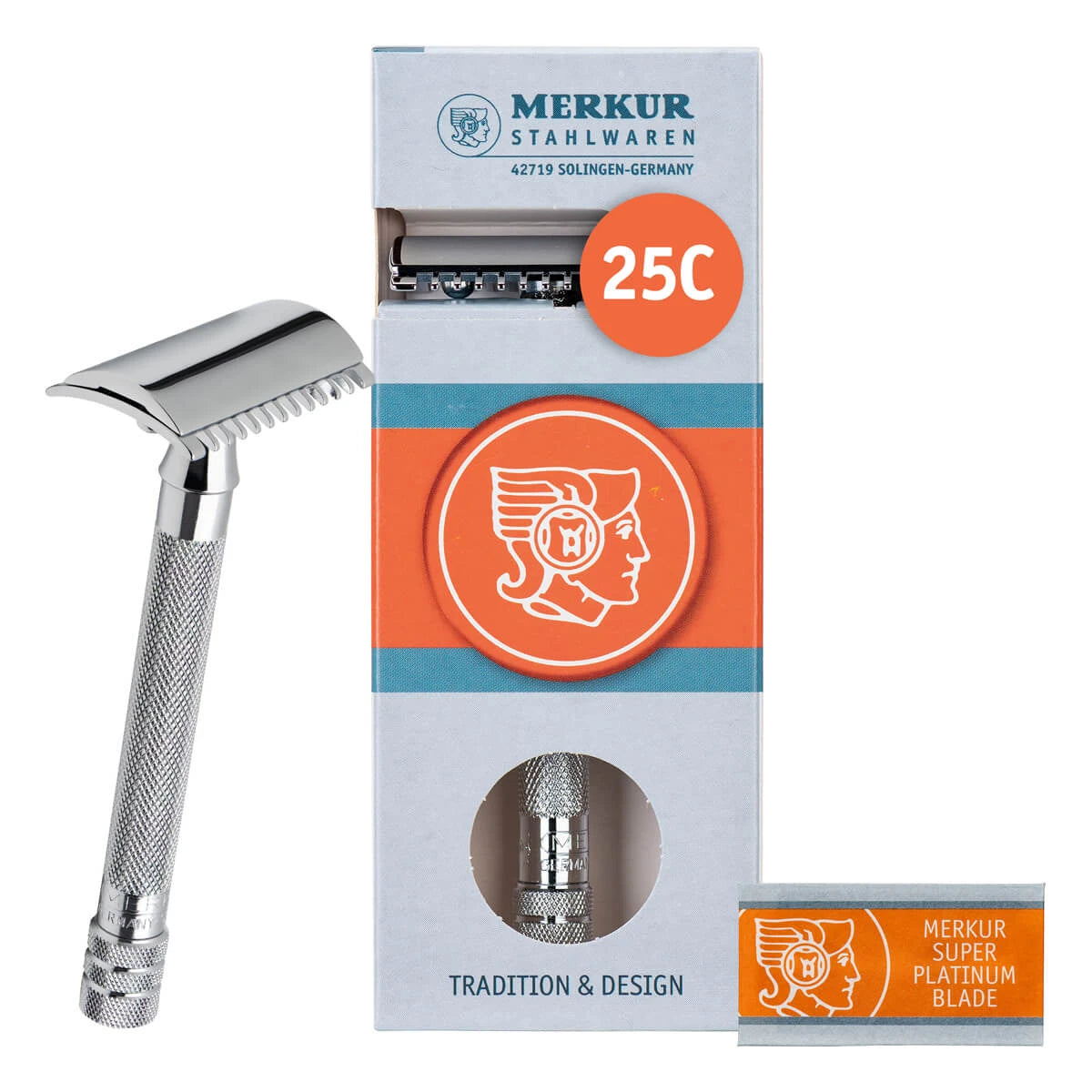 25C DE razor, Open Comb, Long