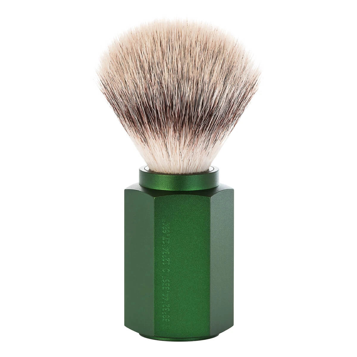 Mark Braun Silvertip Fibre® shaving brush, 21 mm, Hexagon, Aluminum Forest