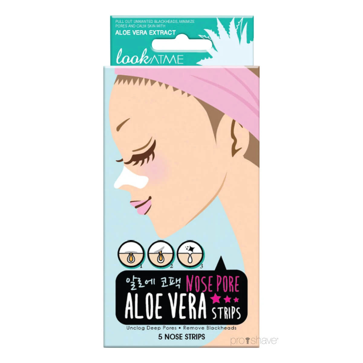 Nose Pore Strips, Aloe Vera, 5 pcs, PLEASE NOTE DATE*