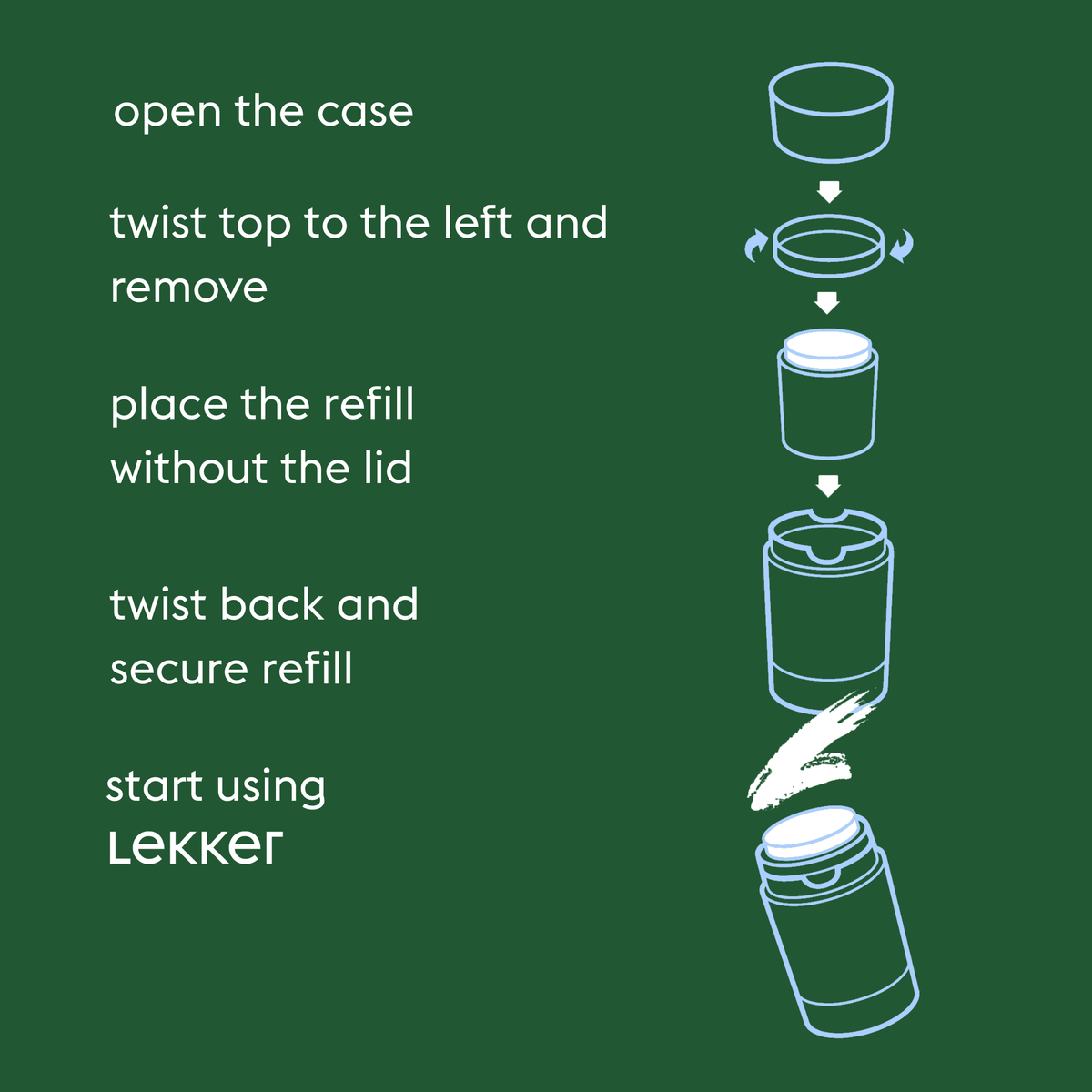 Deodorant Stick, Refill, Be Active