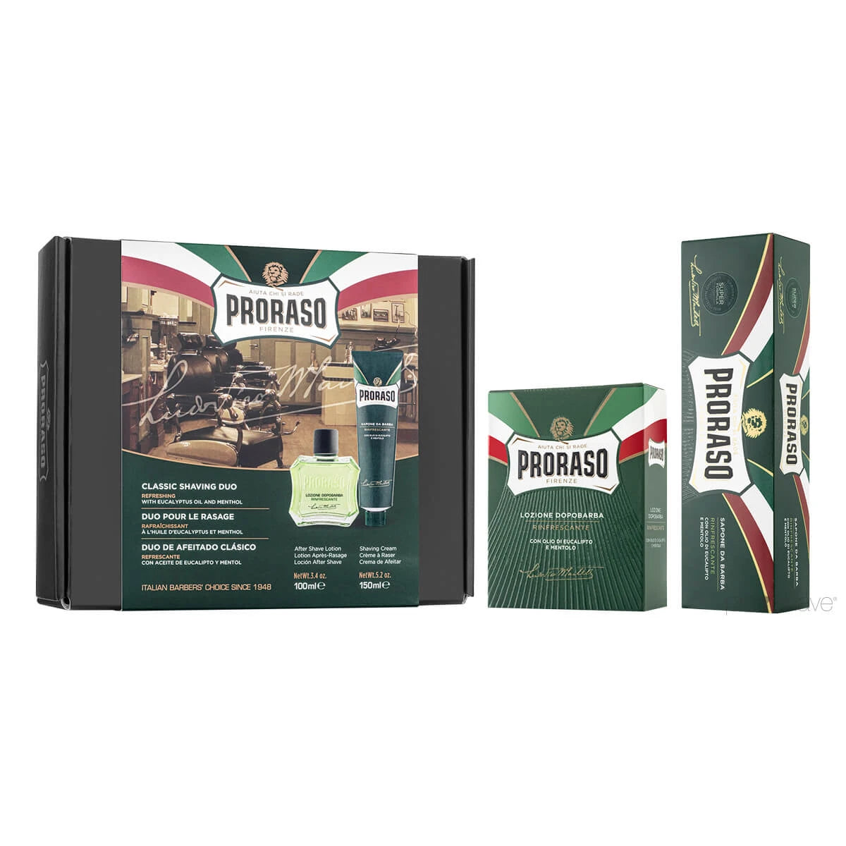 Gift Box, Duo Pack, Shaving Cream & Aftershave Splash, Refresh