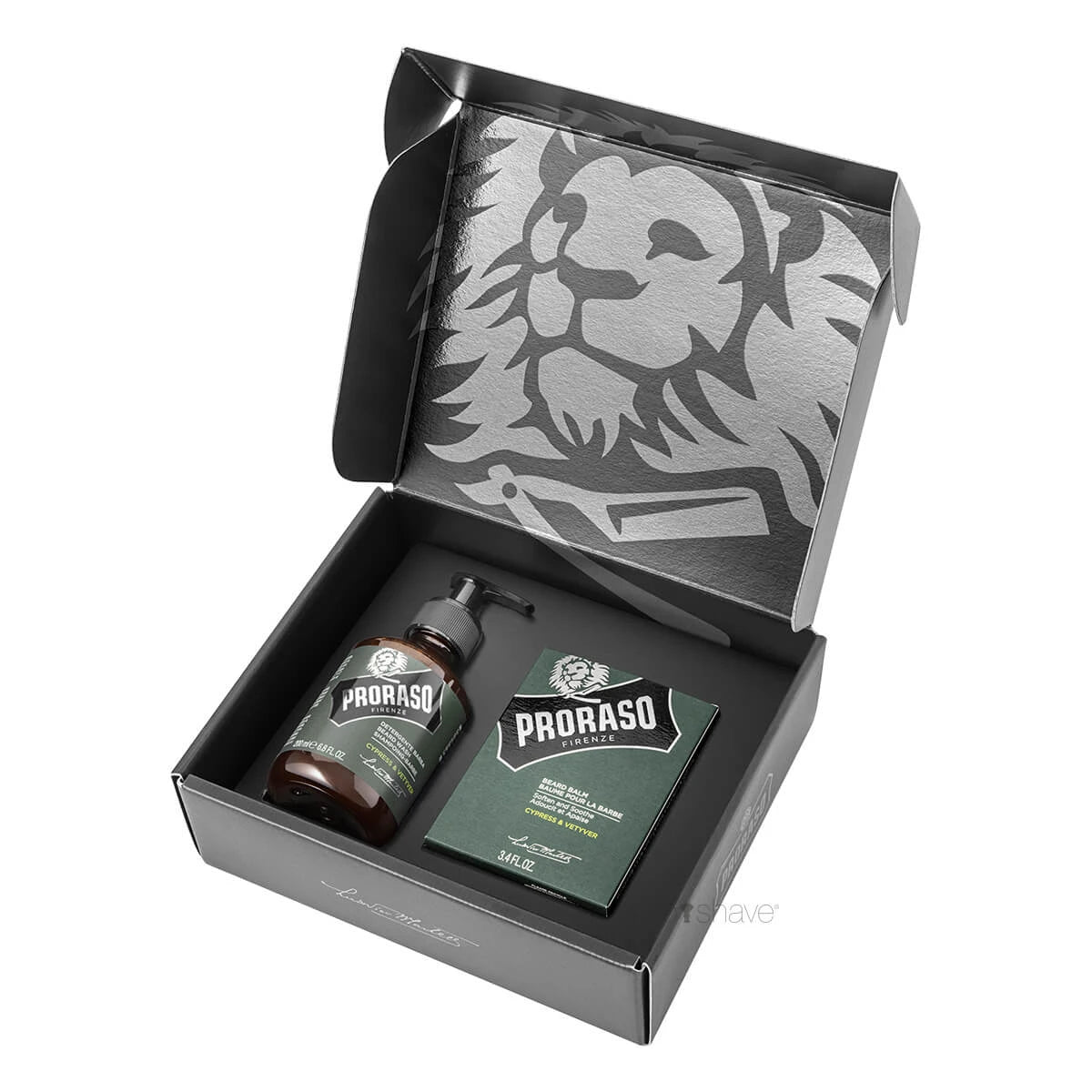 Gift Box, Duo Pack, Beard Shampoo & Beard Balm, Cypress & Vetiver