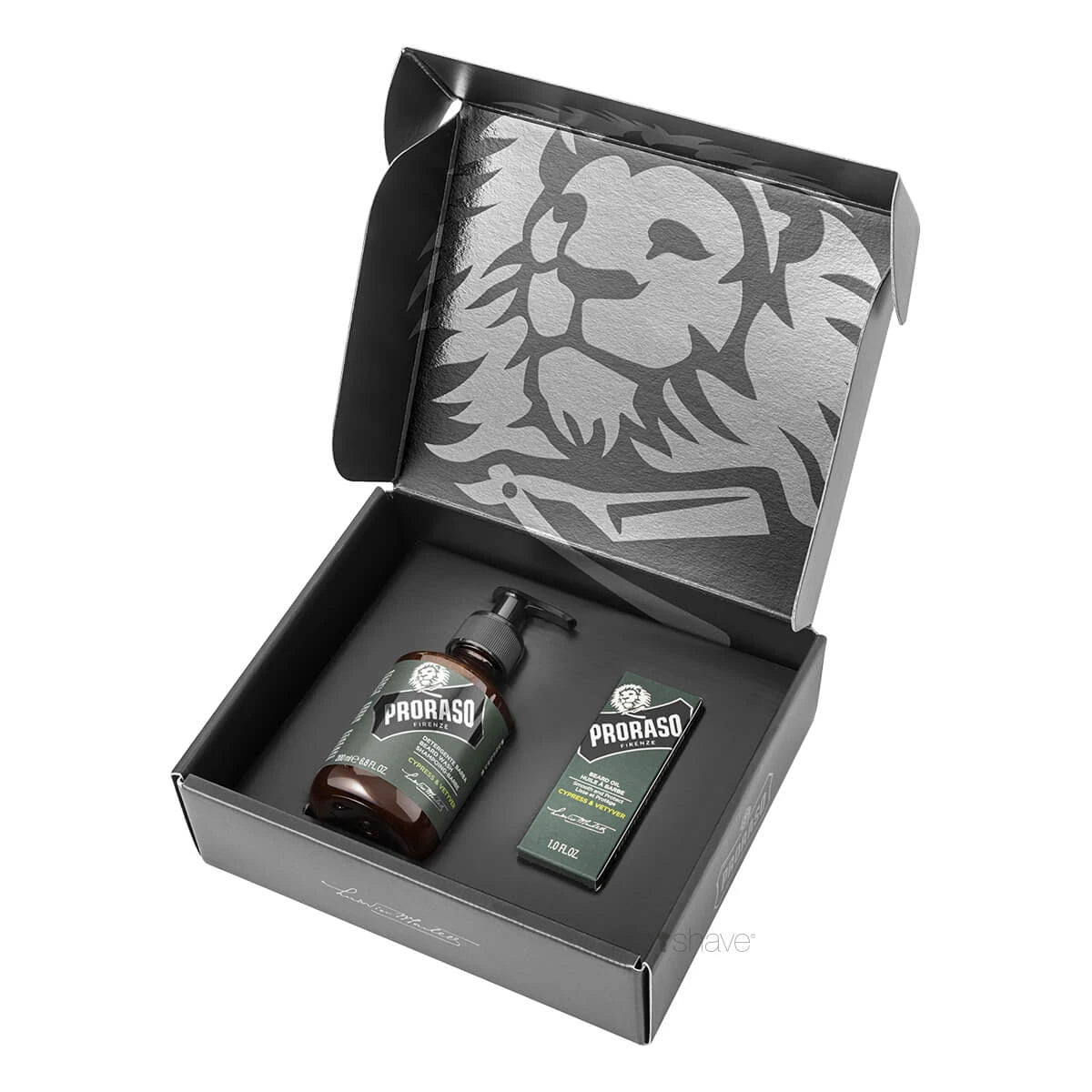 Gift Box, Duo Pack, Beard Shampoo & Beard Oil, Cypress & Vetiver