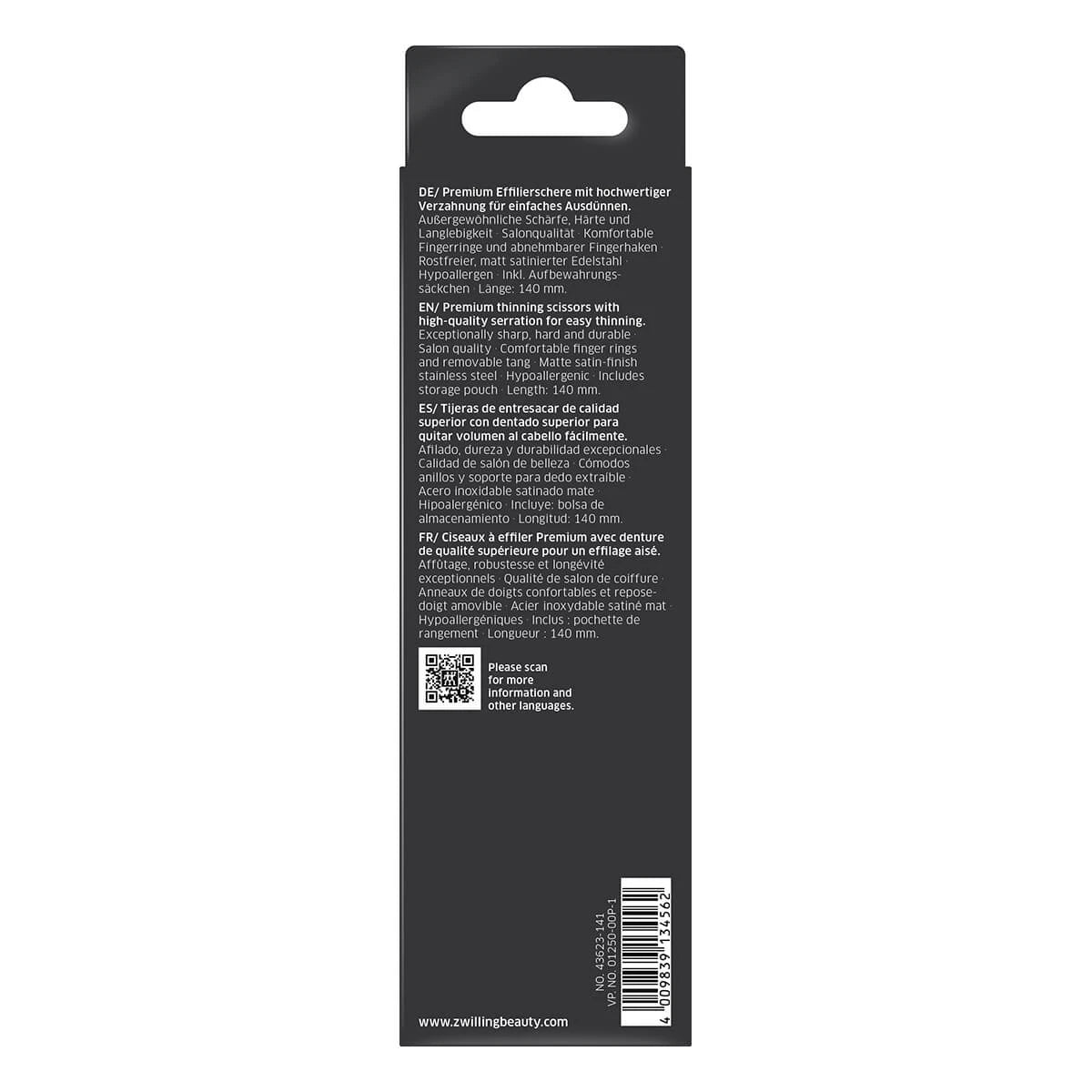 Hairdressing scissors, Thinning