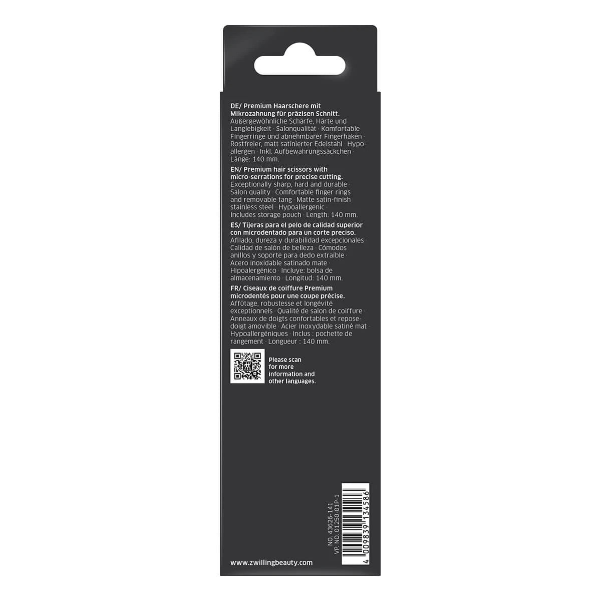 Hairdressing scissors, 14 cm.