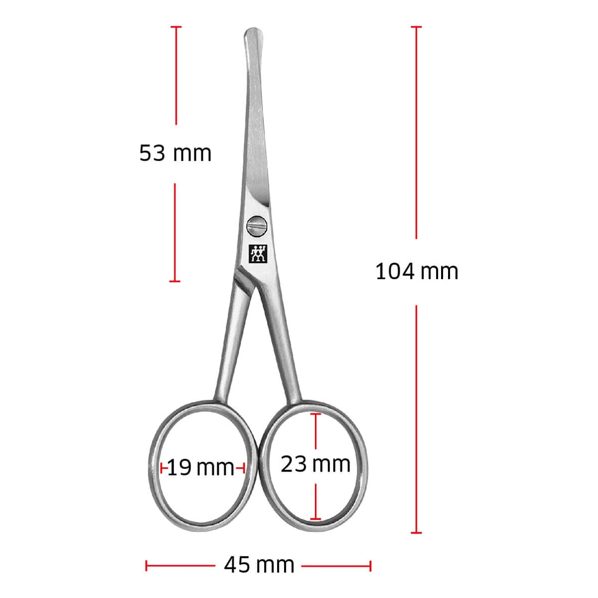 Nose hair scissors