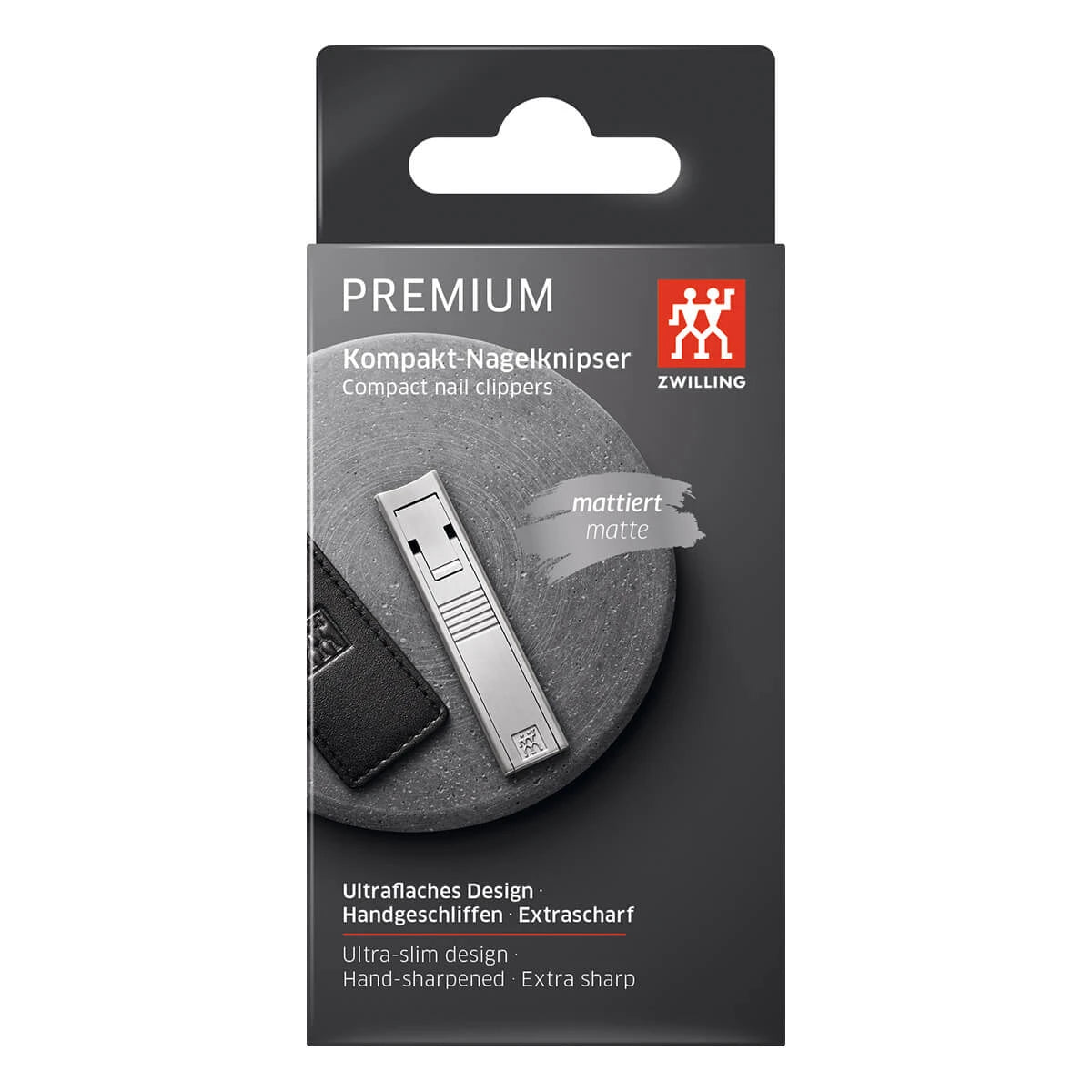 Nail clippers in leather case