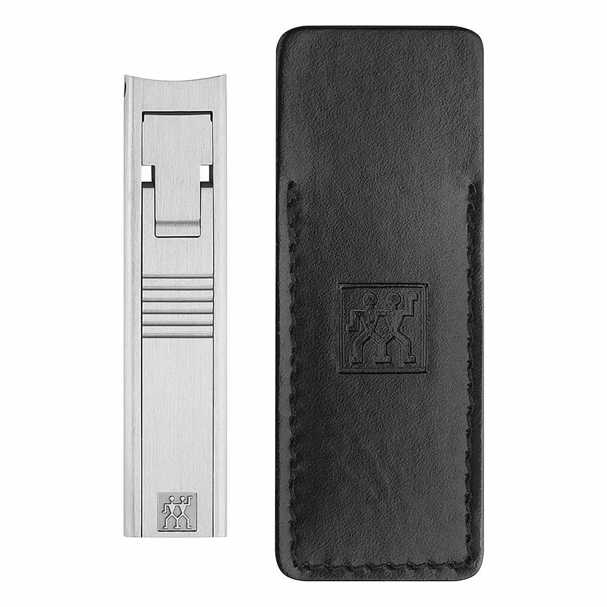 Nail clippers in leather case
