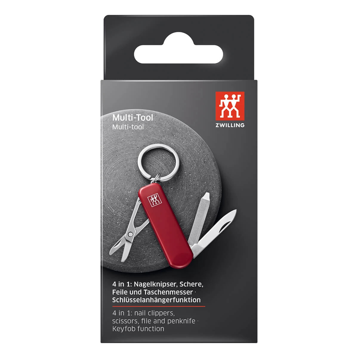 Multi-tool, Stainless steel, Red