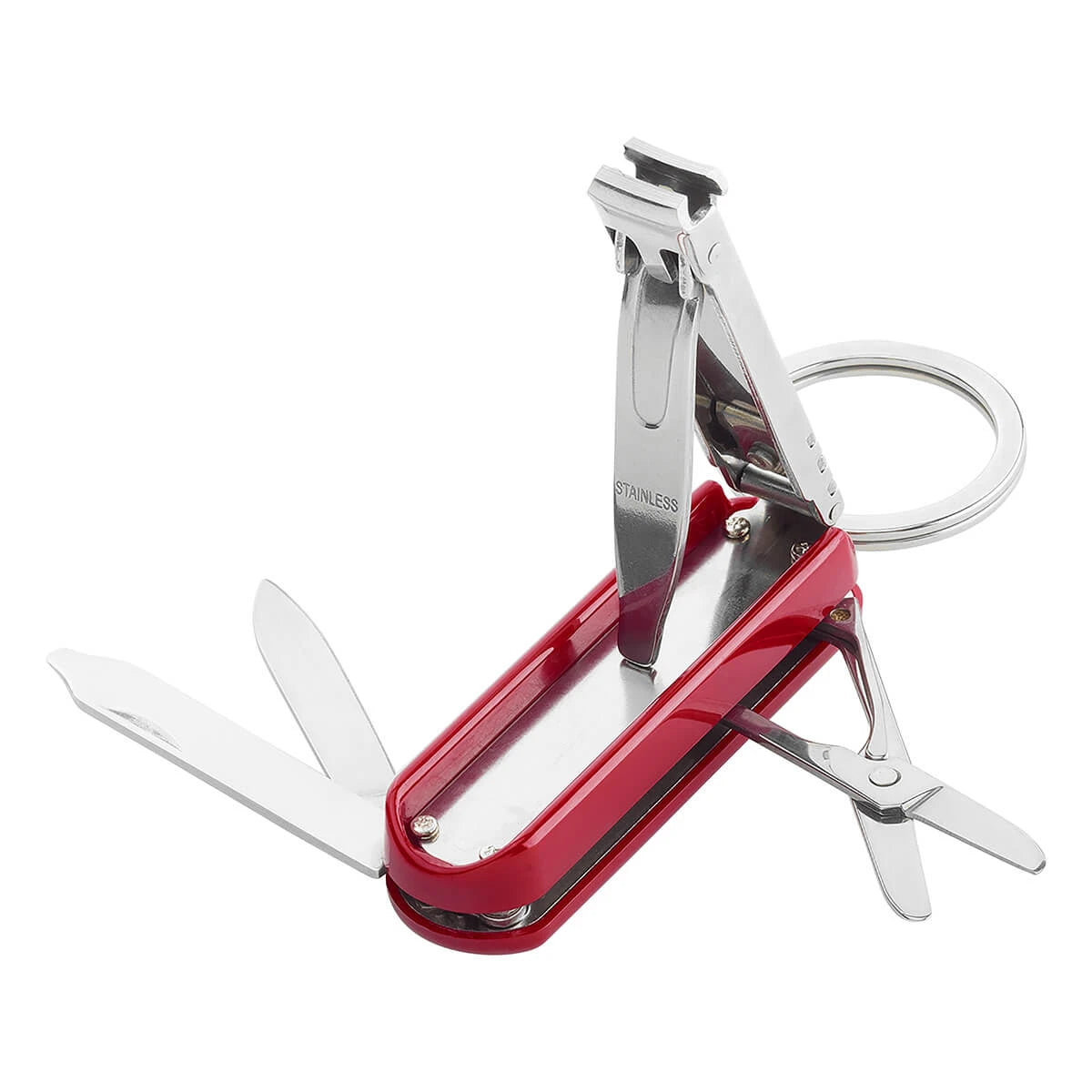 Multi-tool, Stainless steel, Red