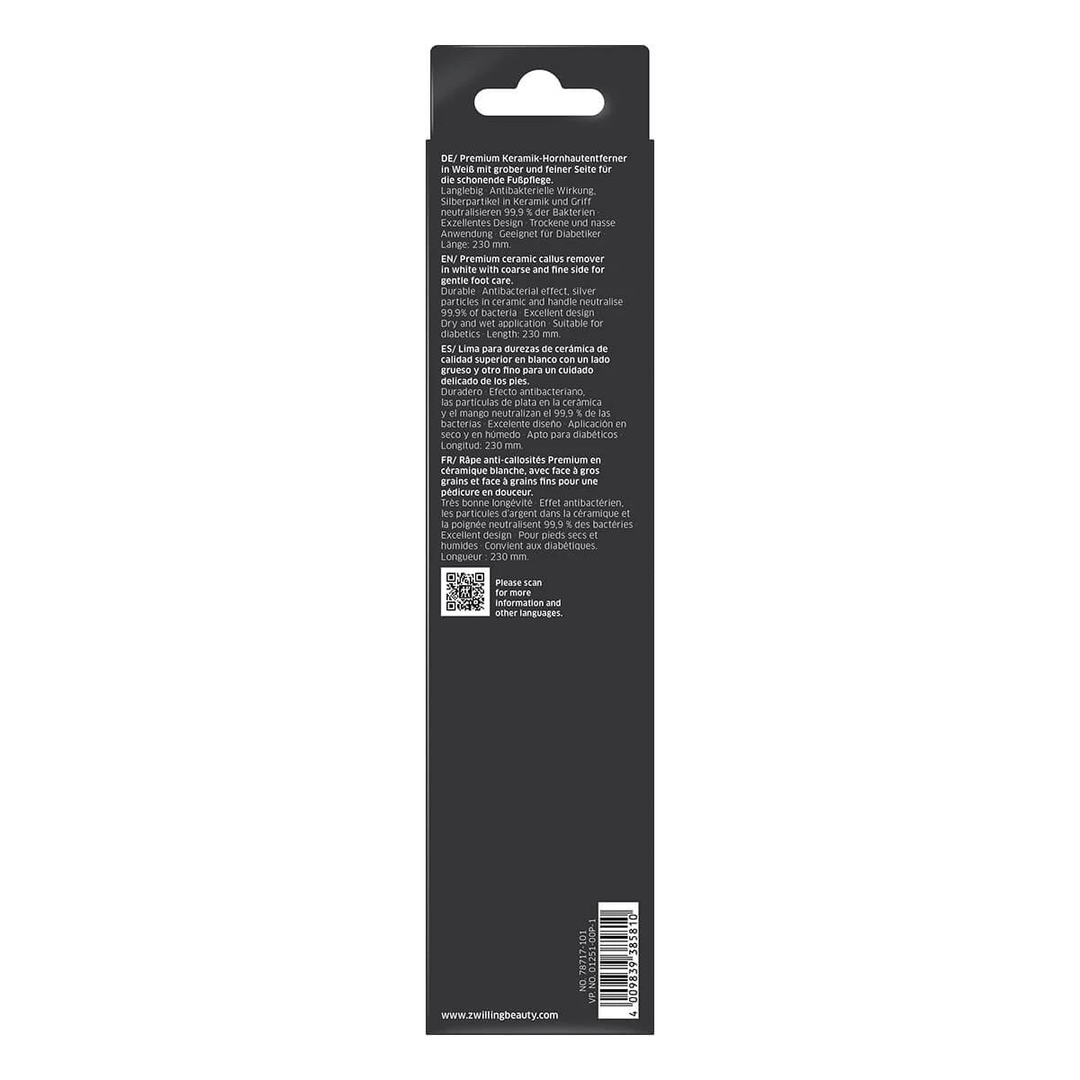 Ceramic Foot File, White