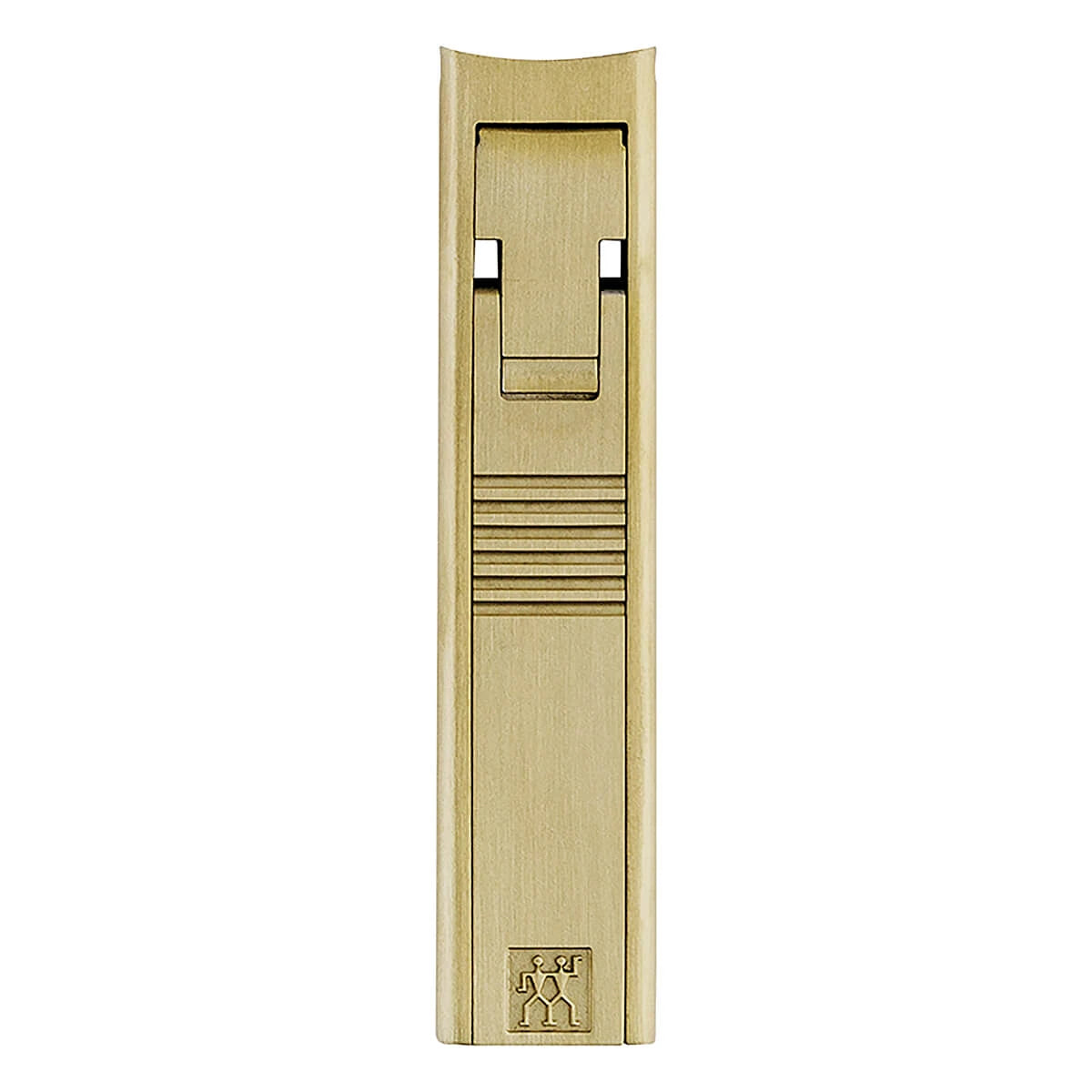 Nail clippers in leather case, Gold