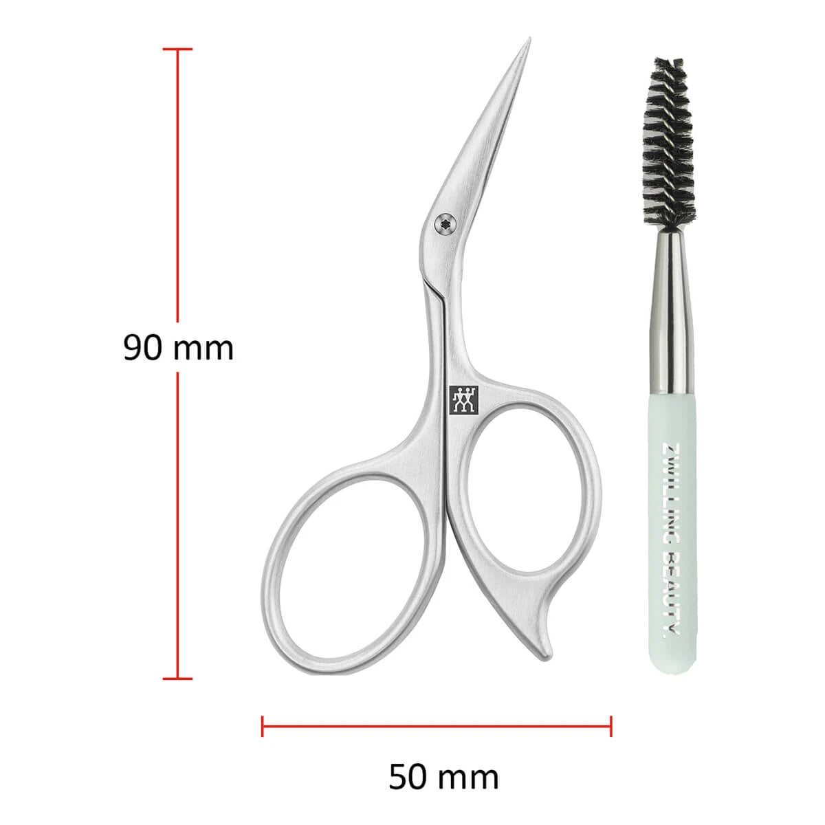 Eyebrow scissors, Curved