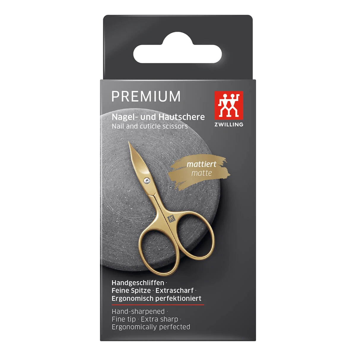 2-in-1 Nail and Cuticle Scissors, Gold