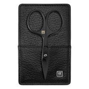 Manicure set, 3 pieces, Black, Black Leather