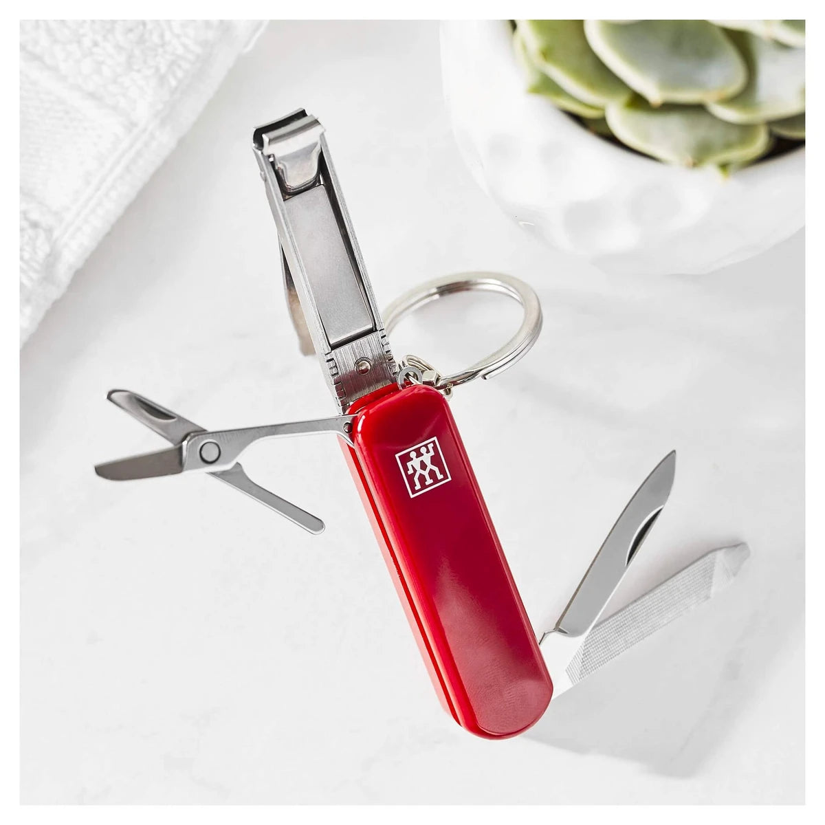 Multi-tool, Stainless steel, Red