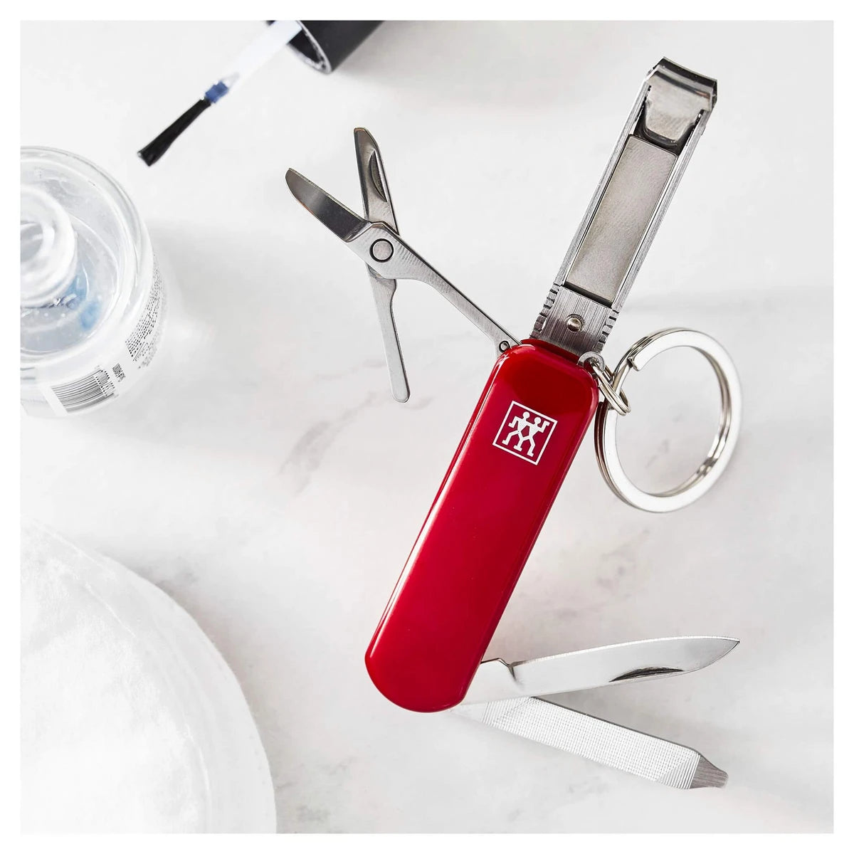 Multi-tool, Stainless steel, Red