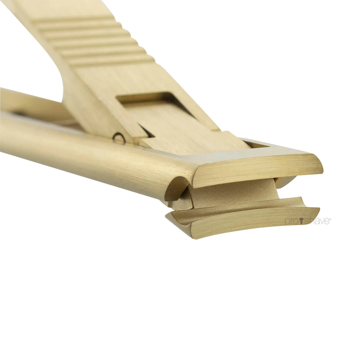 Nail clippers in leather case, Gold