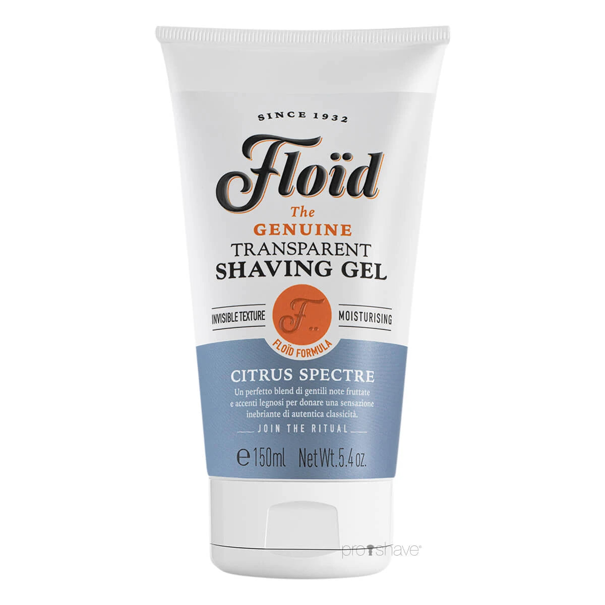 Transparent Shaving Gel, Citrus Spectre, 150 ml.